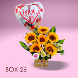 Box of 6 Sunflowers